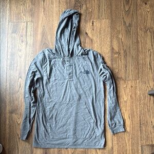 The North Face Gray Hooded Sweatshirt